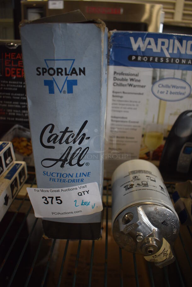 2 Various Items; Sporlan Catch All Suction Line Filter Drier and Filter. 2 Times Your Bid!