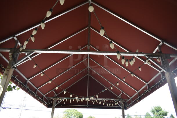 Acorn Farms Awning w/ Lights. BUYER MUST REMOVE. (outside) - Image 8 of 8