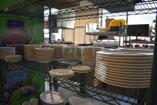 ALL ONE MONEY! Tier Lot of Various White Ceramic Saucers and Plates.  - Image 7 of 7