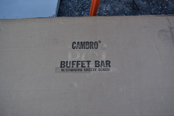 BRAND NEW SCRATCH AND DENT! Cambro Buffet Bar w/ Standing Sneeze Guard. - Image 3 of 6