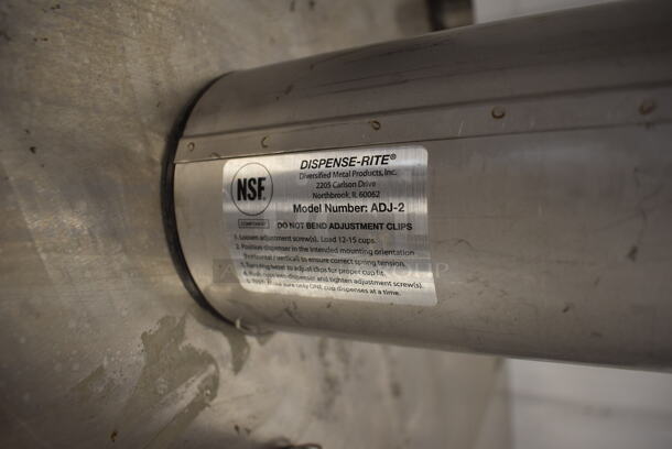Dispense-Rite ADJ-2 Commercial Stainless Steel Drop-In 2 Cup Dispenser. 2 Times Your Bid!  - Image 4 of 5