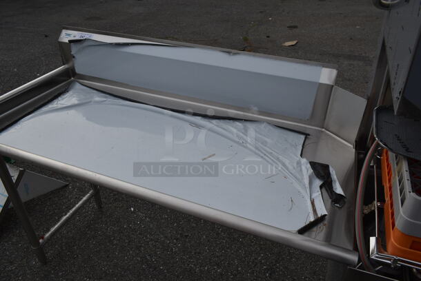 	BRAND NEW SCRATCH AND DENT! 2023 Main Street Equipment 541HTDT401 Stainless Steel Straight Pass Through Single Rack High-Temperature Dishwasher with Booster Heater and Regency Left Side Clean Side Dishwasher Table. 208-240 Volts, 1 Phase. - Image 6 of 6