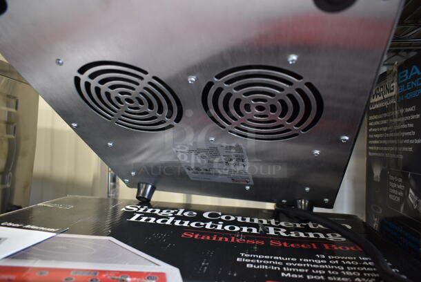 BRAND NEW SCRATCH AND DENT! 2023 Avantco 177IC3500 Stainless Steel Commercial Countertop Electric Powered Single Burner Induction Range. 208-240 Volts, 1 Phase. Tested and Working!  - Image 4 of 5