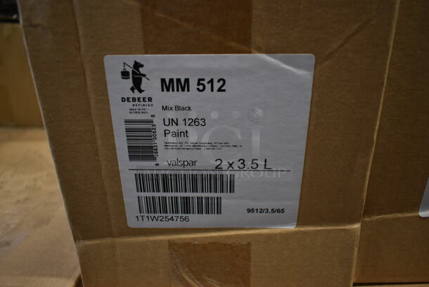 PALLET LOT OF 29 BRAND NEW! Boxes of 2 Debeer MM 512 UN 1263 3.5 Liter Paint Cans. 29 Times Your Bid! - Image 3 of 5