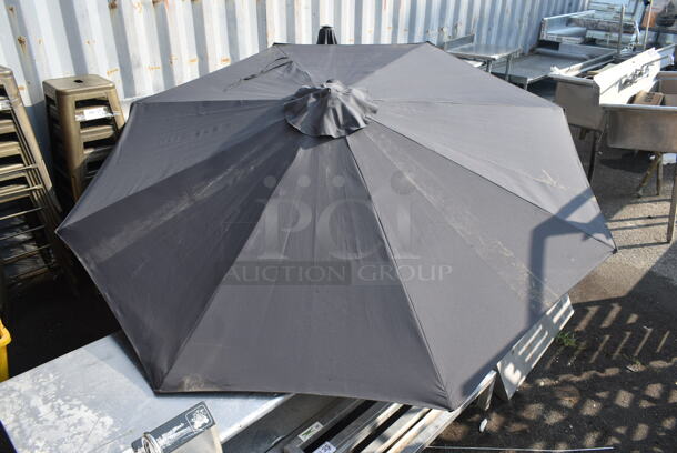 2 Black Patio Umbrellas. 2 Times Your Bid! - Image 5 of 5