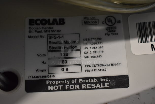 Ecolab SFS-1-1 Poly Bug Zapper. 120 Volts, 1 Phase. Tested and Does Not Power On - Image 5 of 5