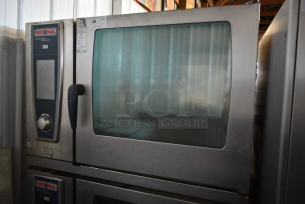 2 2013 Rational Stainless Steel Commercial Combitherm Self Cooking Center Convection Ovens on Commercial Casters. Top Model: SCC WE 62. Bottom Model: SCC WE 102. 480 Volts, 3 Phase. 2 Times Your Bid! - Image 2 of 11