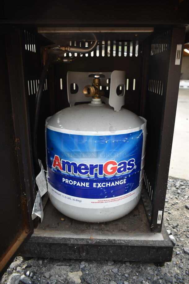 2019 GSF-PR-PC-A Brown Metal Propane Gas Powered Fire Pit. 40,000 BTU. - Image 3 of 4