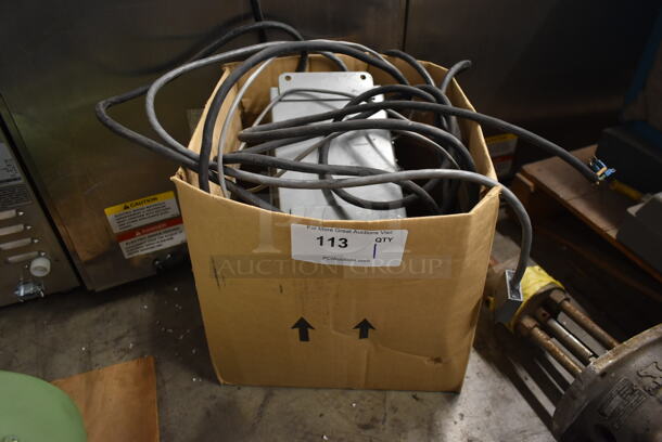 ALL ONE MONEY! Lot of Hoffman Control Box and Various Poly Trays - Image 1 of 4