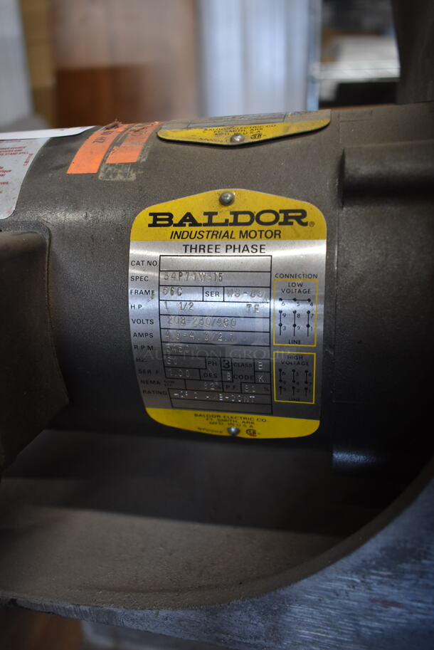 Baldor Motor and Blower. 208-230/460 Volts, 3 Phase. - Image 6 of 6