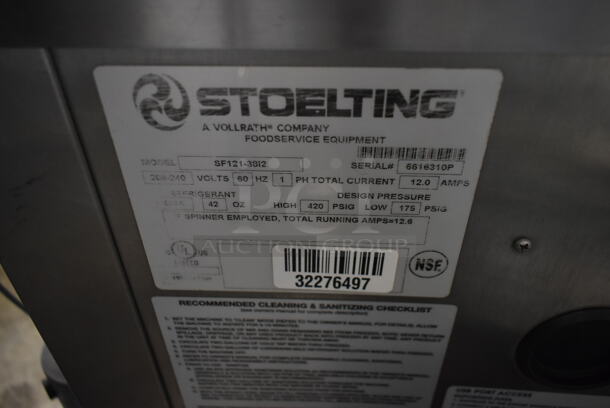 2019 Stoelting SF121-38I2 Stainless Steel Commercial Countertop Air Cooled 2 Flavor w/ Twist Soft Serve Ice Cream Machine w/ Mixing Head Attachment. 208-240 Volts, 1 Phase.  - Image 5 of 7