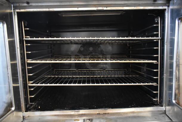 2 Bakers Pride Cyclone Stainless Steel Commercial Natural Gas Powered Full Size Convection Ovens w/ View Through Doors, Metal Oven Racks and Thermostatic Controls. 2 Times Your Bid! - Image 4 of 7