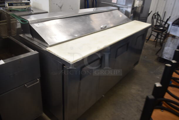 True TSSU-72-18 Commercial Stainless Steel Mega Top Sandwich/Salad Prep Table With 3 Door Refrigerated Base And Polycoated Racks. 115V, 1 Phase. Tested and Working! - Image 2 of 8