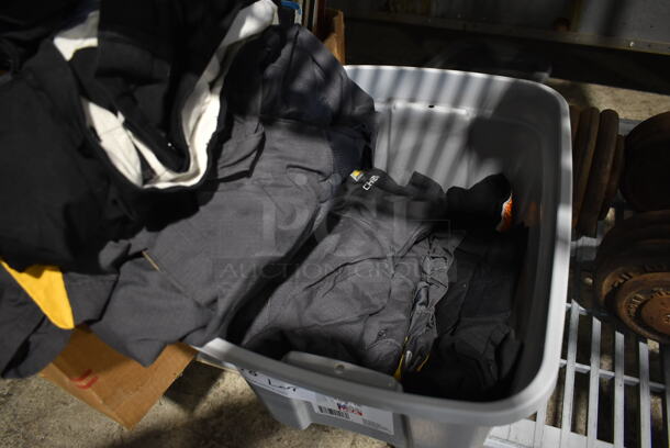 ALL ONE MONEY! Lot of Clothes in Gray Poly Bin - Image 4 of 5