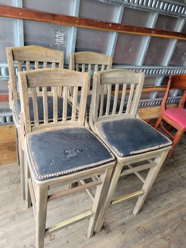 Wood Dining Chairs - Image 2 of 2