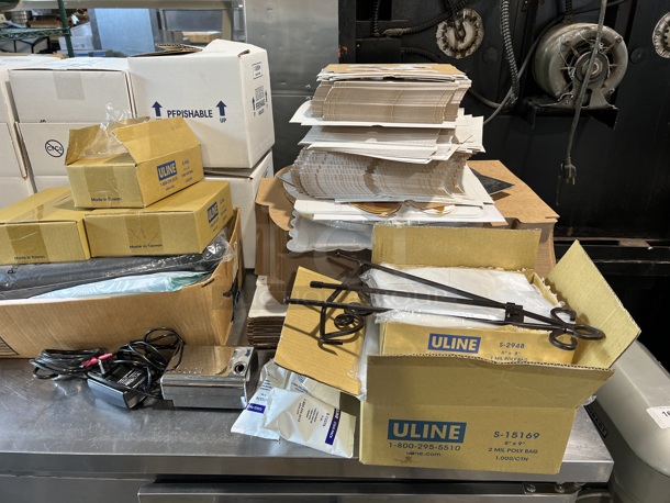 ALL ONE MONEY! Lot of Various Items Including Uline Bags and Boxes - Image 2 of 5
