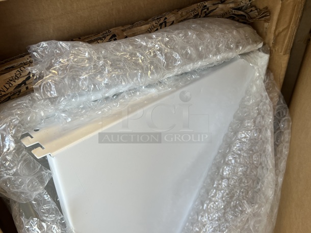 ALL ONE MONEY! Lot of 4 Boxes of 2 BRAND NEW! True White Metal Shelves. Total of 8 - Image 4 of 5