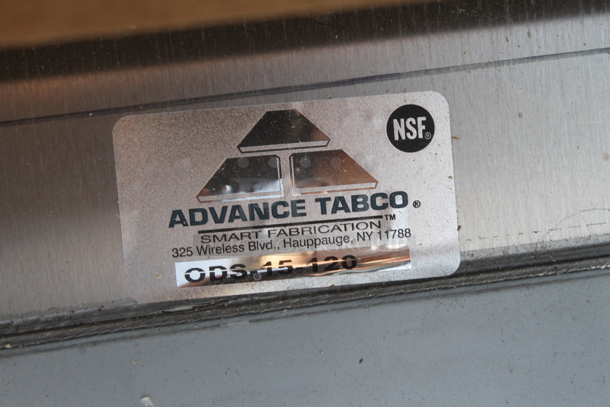 BRAND NEW SCRATCH AND DENT! Advance Tabco ODS-15-120 Stainless Steel Shelf - Image 4 of 4