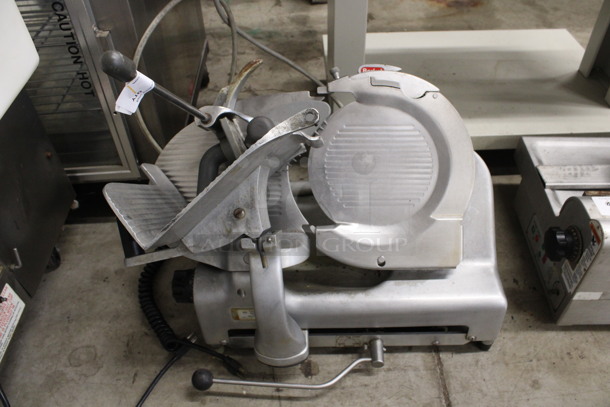 Berkel Model 2340 Stainless Steel Commercial Countertop Automatic Meat Slicer. Missing Blade. 115 Volts, 1 Phase. 26x20x28. Tested and Working!