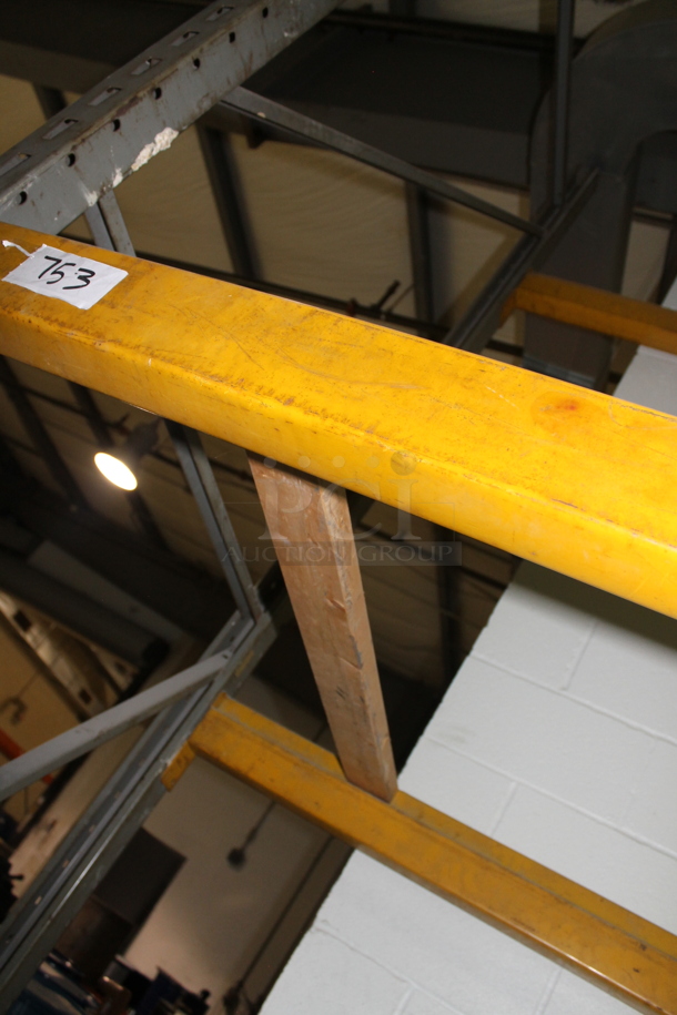 ALL ONE MONEY! Lot of Yellow and Gray Metal Pallet Racking. Does Not Include Contents. BUYER MUST REMOVE. - Image 3 of 6