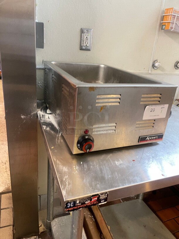 Working! Adcraft FW-1200W Countertop Commercial Food Warmer - Wet w/ (1) 1/3 Pan Wells, 120v NSF Tested and Working! - Image 2 of 5