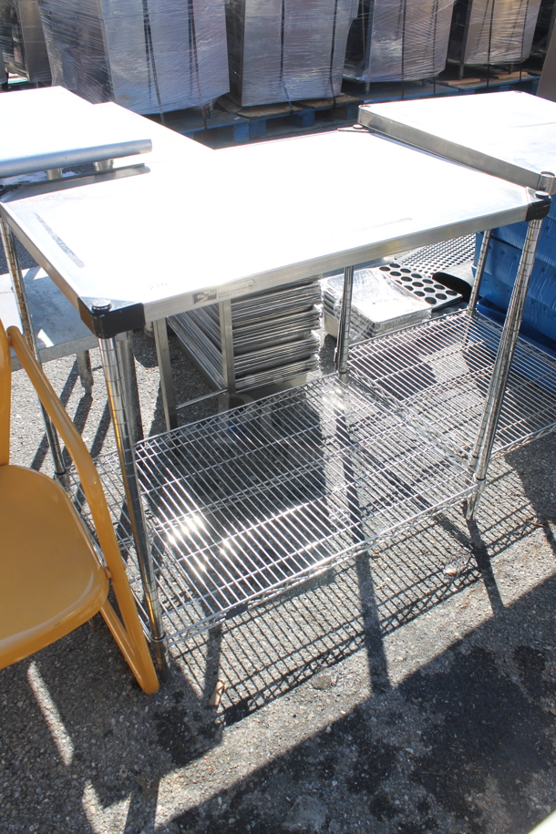 Stainless Steel Table w/ Wire Under Shelf. - Image 1 of 3