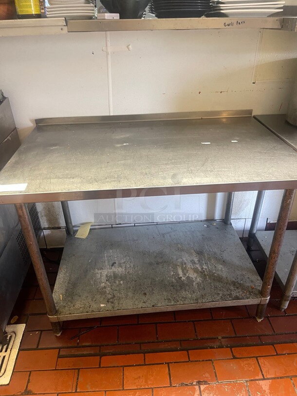 Nice! Commercial Stainless Steel 48 inch Work table NSF With Undershelf  - Image 4 of 6