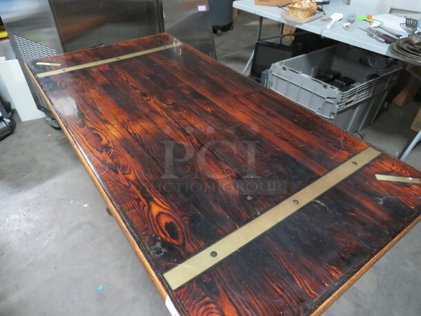 One Wooden Table On A Wooden Base. 60X30X30 - Image 2 of 3
