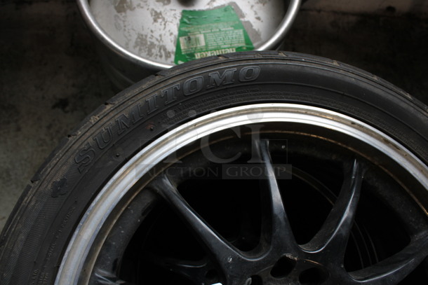 3 Tires on Rims Including Sumitomo HTR ZIII 225/45ZR17 94Y. ET35 42 Includes 24.5x9.5x24.5. 3 Times Your Bid! - Image 3 of 12