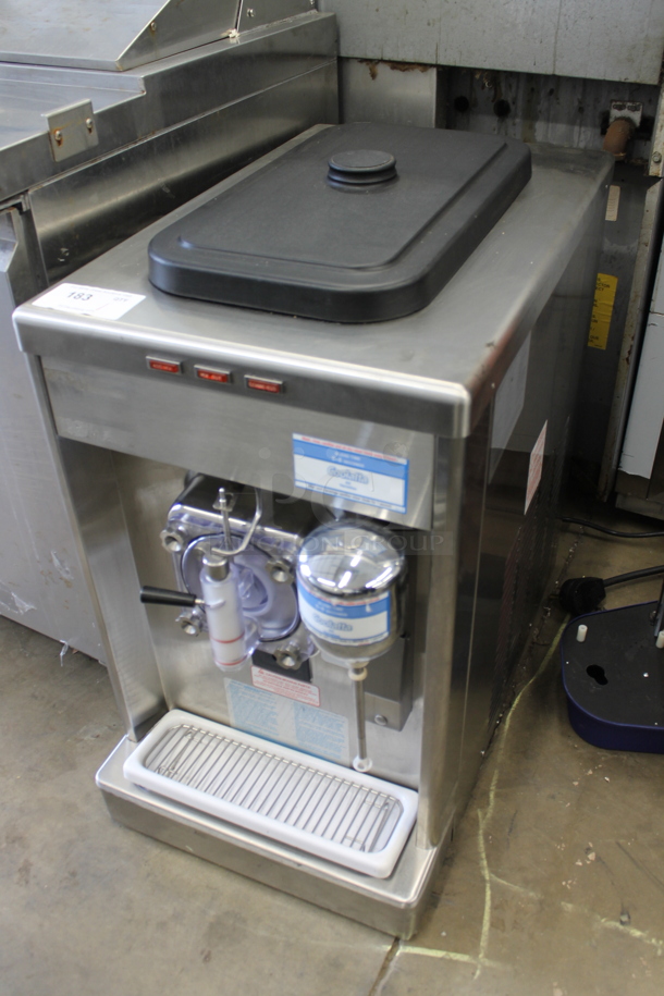 2017 Taylor 340D-27 Stainless Steel Commercial Countertop Air Cooled Single Flavor Frozen Beverage Machine w/ Drink Mixer Attachment. 208-230 Volts, 1 Phase.