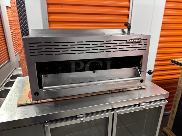 Working! Imperial Range IRSB-36 36 inch Commercial  Gas Salamander Broiler Counter Top Natural Gas NSF Tested and Working! - Image 7 of 9