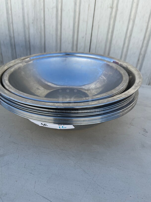 Clean! Stainless Steel Commercial Mixing Pans NSF