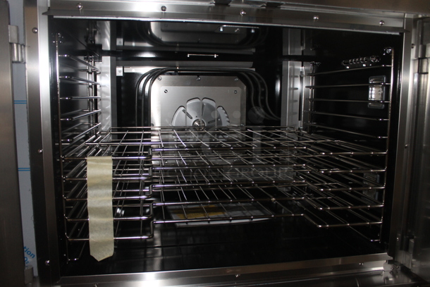 2 BRAND NEW SCRATCH AND DENT! Vulcan VC5ED ENERGY STAR Stainless Steel Commercial Electric Powered Full Size Convection Oven w/ View Through Doors, Metal Oven Racks and Thermostatic Controls. 208 Volts, 3/1 Phase. 2 Times Your Bid! - Image 7 of 12
