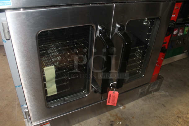 2 BRAND NEW SCRATCH AND DENT! Vulcan VC5ED ENERGY STAR Stainless Steel Commercial Electric Powered Full Size Convection Oven w/ View Through Doors, Metal Oven Racks and Thermostatic Controls. 208 Volts, 3/1 Phase. 2 Times Your Bid! - Image 8 of 12
