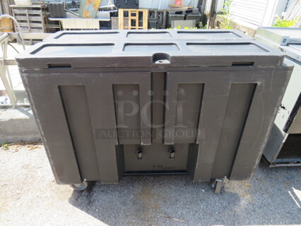 One Artic Insulated Beverage Cooler Cart With Handles On Casters. 288 Quart. #IRP-720. 51X24X38.5