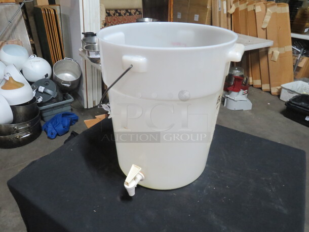 One 20 Quart Bucket With Handle And Spicket. - Image 1 of 2