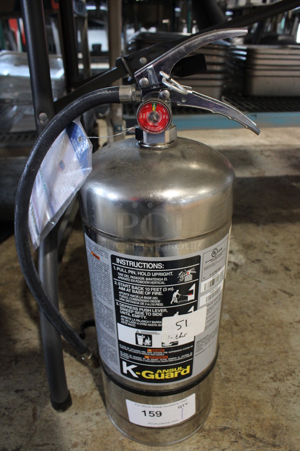 Ansul K Guard Wet Chemical Fire Extinguisher. 7x8x22