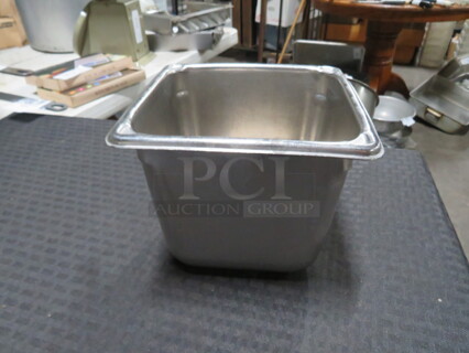 1/6 Size 6 Inch Deep Hotel Pan. 5XBID