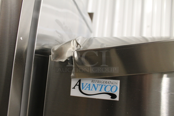 BRAND NEW SCRATCH AND DENT! Avantco 178CBE60HC Commercial Stainless Steel Electric Two Drawer Refrigerated Chef Base. 115V. Tested And Working!  - Image 6 of 9