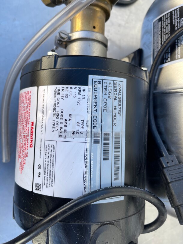 Hard To Find! McCann's Commercial Soda Machine Pump with Motor NSF 115 Volt Tested and Working!  - Image 5 of 7