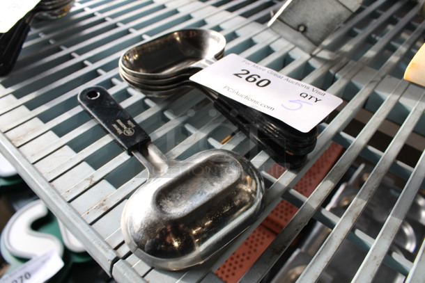 5 Stainless Steel Scoopers. 7.5". 5 Times Your Bid!  - Image 3 of 3