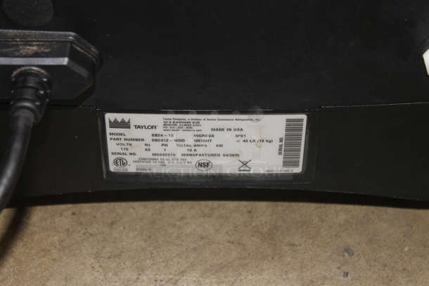 2015 Taylor SB24-12 Metal Commercial Countertop Frozen Beverage Blender Machine. 115 Volts, 1 Phase. Tested and Does Not Power On - Image 6 of 6