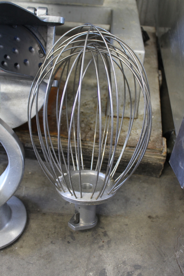 2020 Omcan SP300A Metal Commercial Floor Style Planetary Dough Mixer w/ Mixing Bowl, Bowl Guard, Pelican Head, Whisk, Paddle and Dough Hook Attachments. 110 Volts, 1 Phase. Cannot Test - Unit Needs New Plug - Image 6 of 10