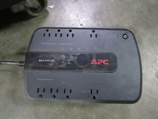 One APC Battery Backup. #Back-UPS650