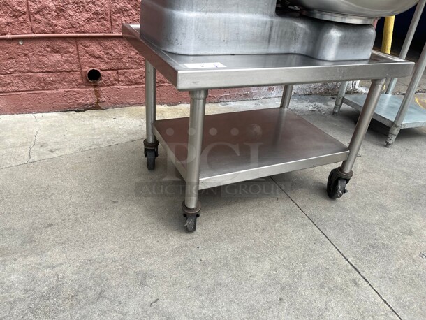 Nice! Stainless Steel Commercial Equipment Stand on Casters NSF  - Image 3 of 6