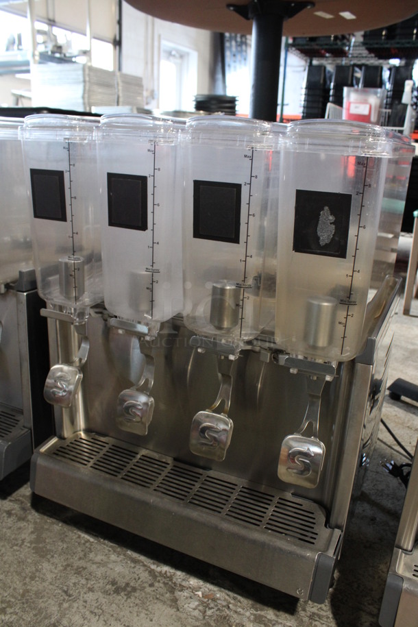 2018 Crathco Model CS-4E/2D/3D-16 Stainless Steel Commercial Countertop 4 Hopper Refrigerated Drink Machine. 120 Volts, 1 Phase. 21x18x28. Tested and Working! - Image 5 of 8