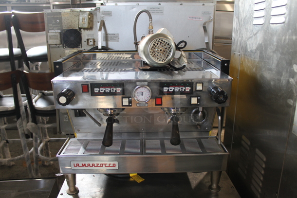 La Marzocco Linea 2AV Stainless Steel Commercial Countertop 2 Group Espresso Machine w/ 2 Portafilters and 2 Steam Wands. 208-240 Volts, 1 Phase. - Image 1 of 6