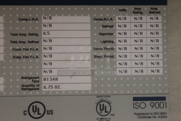 Norlake ZR112SSS-0M-2DQ Stainless Steel Commercial Counter w/ 2 Bays and 2 Doors. 115 Volts, 1 Phase. Tested and Working! - Image 9 of 9