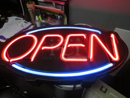 One WORKING Neon OPEN Sign.