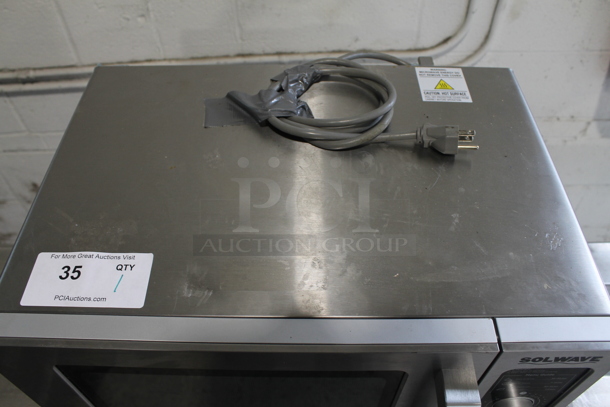 2022 Solwave 180MW1000D Stainless Steel Commercial Countertop Microwave Oven. 120 Volts, 1 Phase. - Image 2 of 8